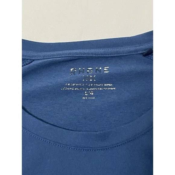 Rhone Shirts Lot Of 2 Men's Large Blue/Gray Crewneck Performance Gym - Picture 2 of 7
